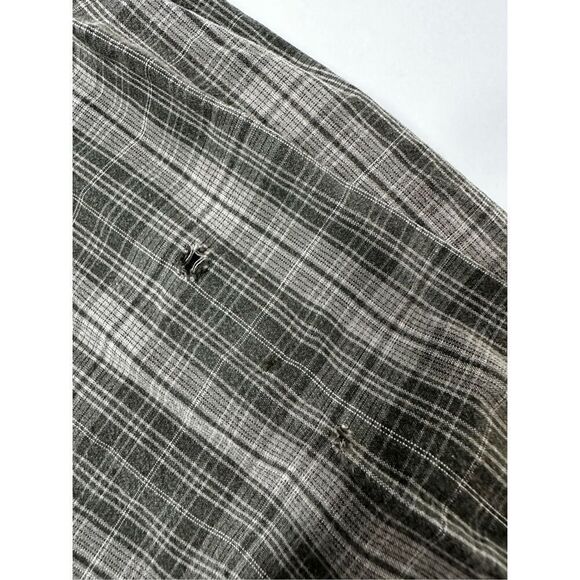 Eddie Bauer Men’s Plaid Cotton Solid Button Down Shirt Size XL Green See *Notes - Picture 5 of 15